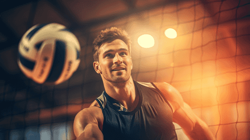 A volleyball player